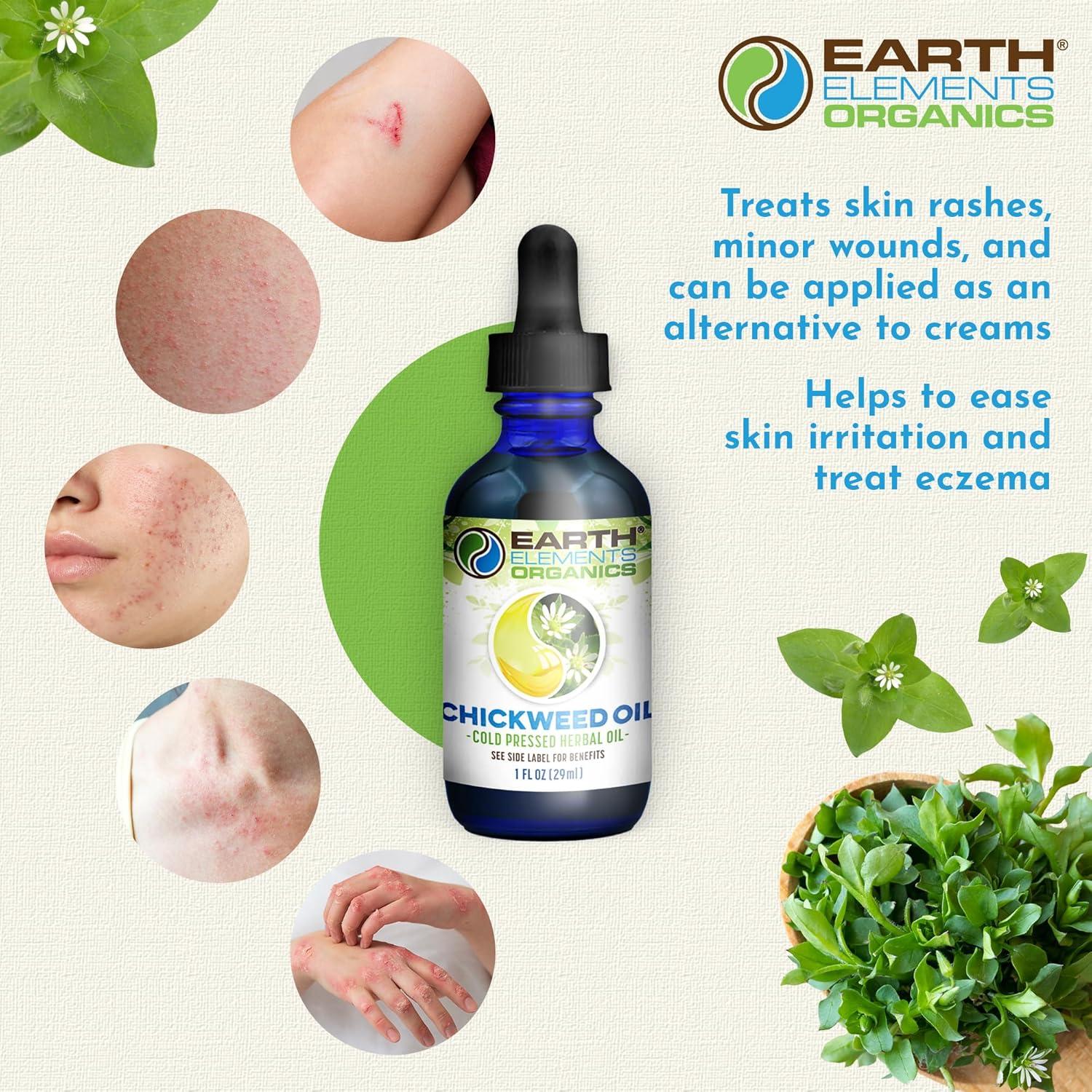 Aceite de Hierba de Pollo Orgánico Earth Elements 29.57 ml