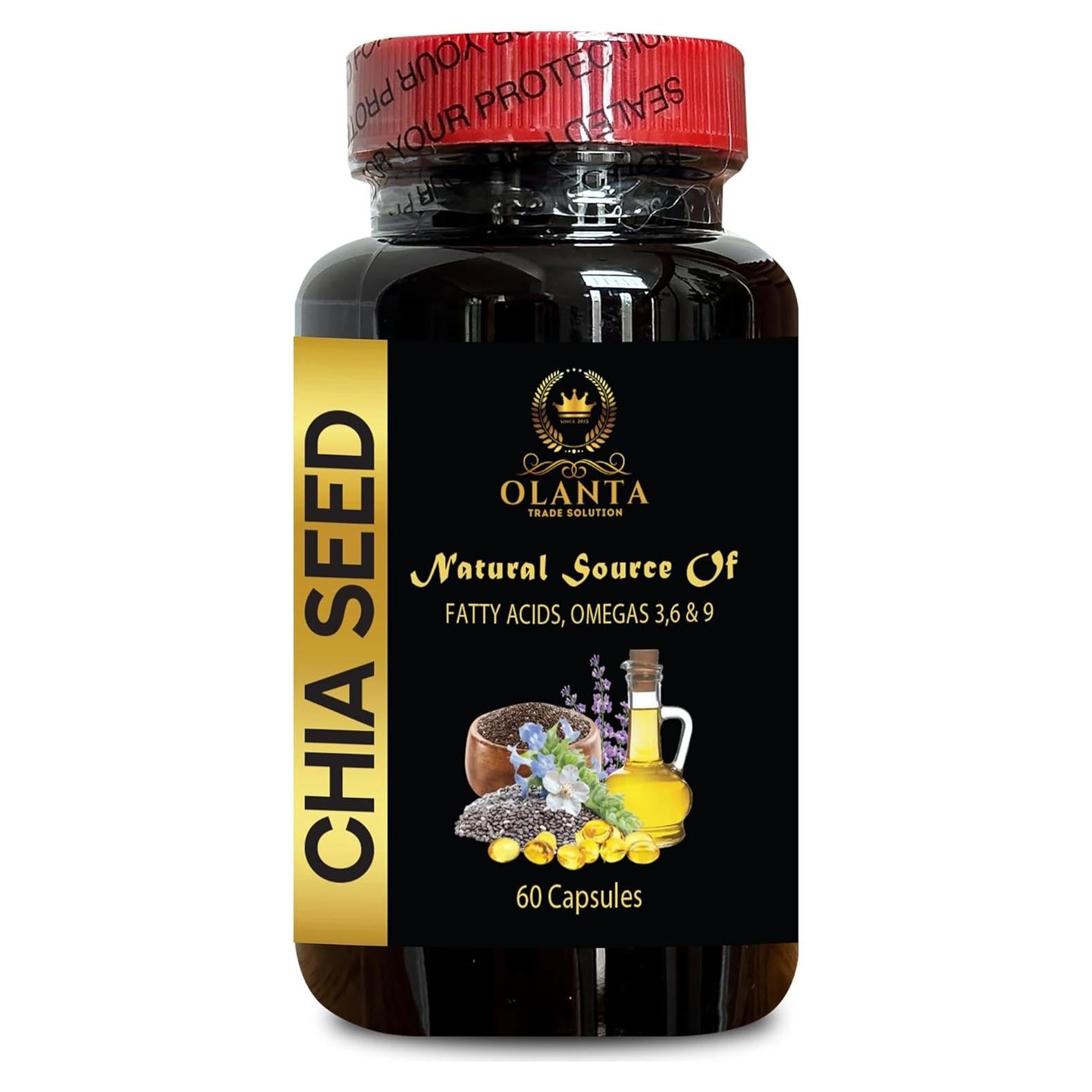 Suplemento de Semillas de Chía Vitalabs - 85g Cápsulas