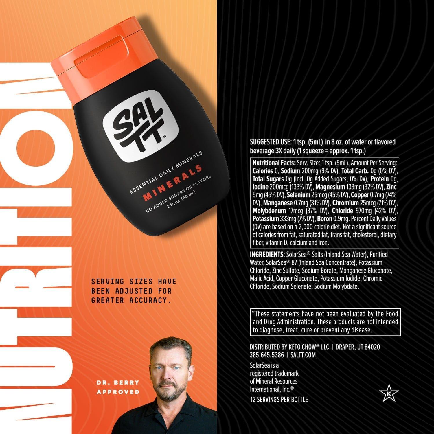 Gotas de Minerales Electrolitos Keto Chow - 56.7 g - Sin Azúcar