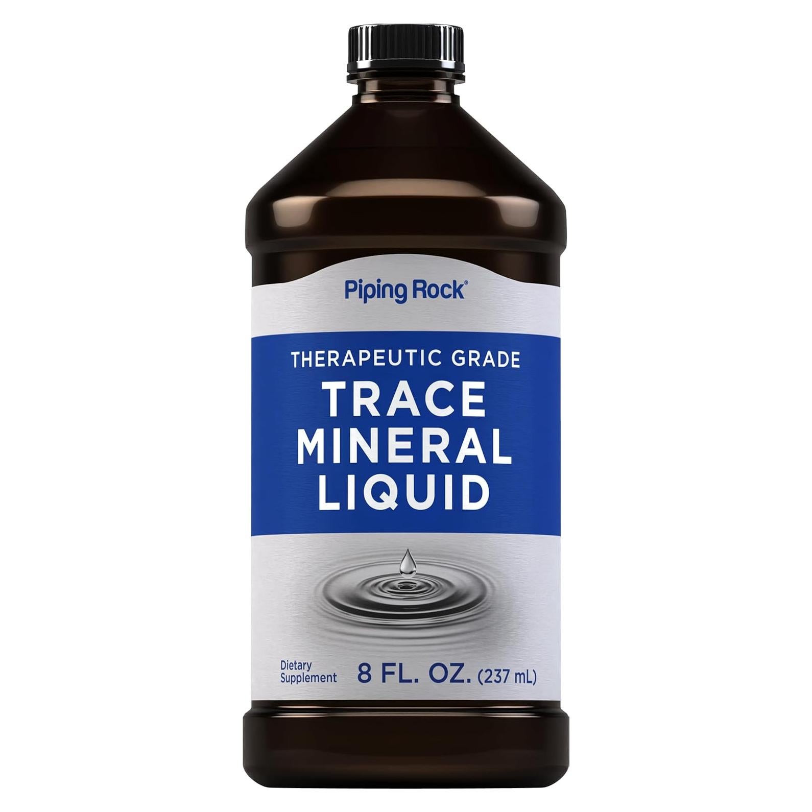 Suplemento Mineral Traza Líquido Piping Rock 236.6 ml - No GMO