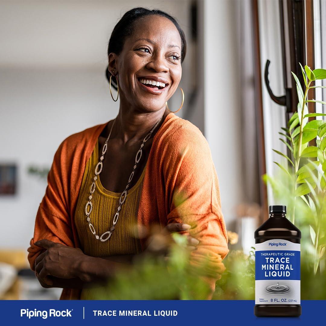 Suplemento Mineral Traza Líquido Piping Rock 236.6 ml - No GMO