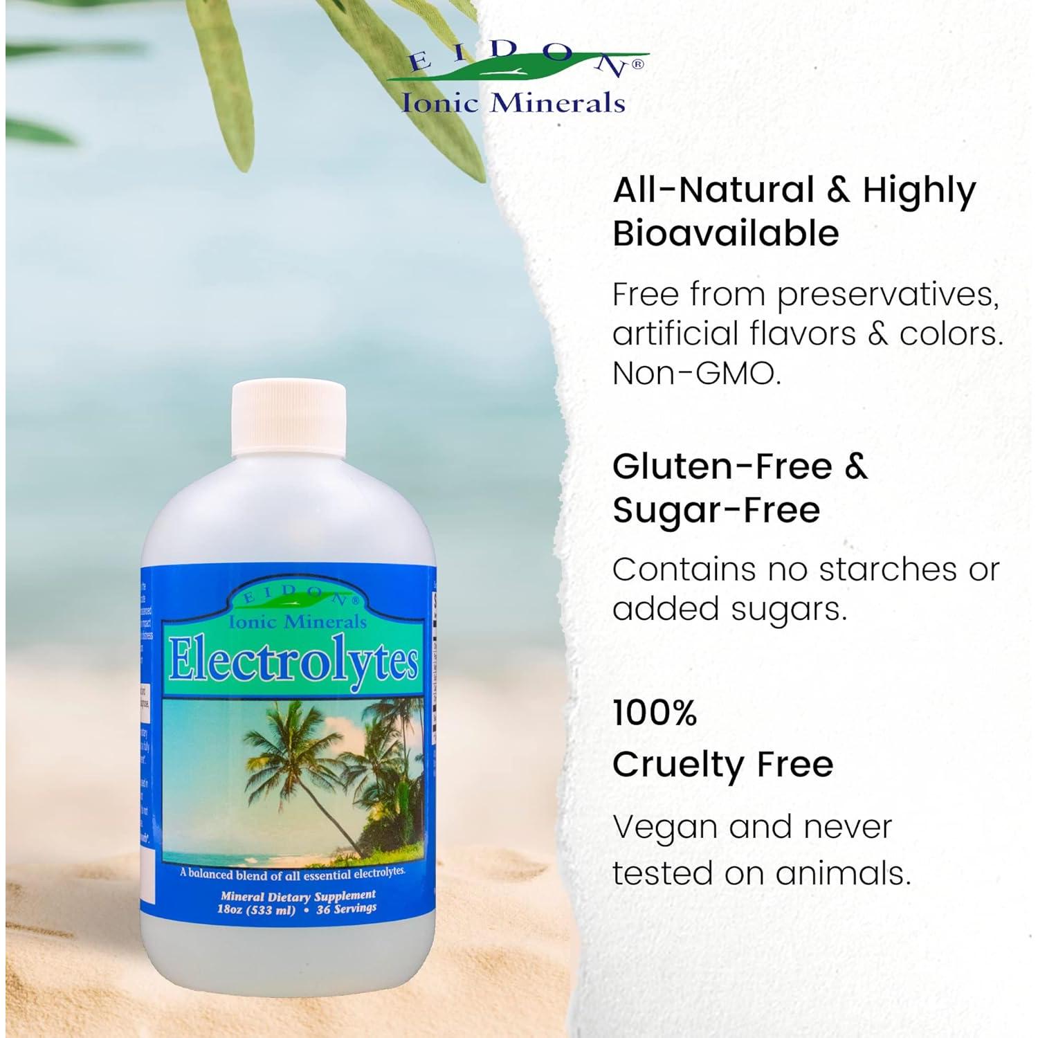 Eidon Electrolitos Líquidos 532 ml - Suplemento Mineral Sin Azúcar