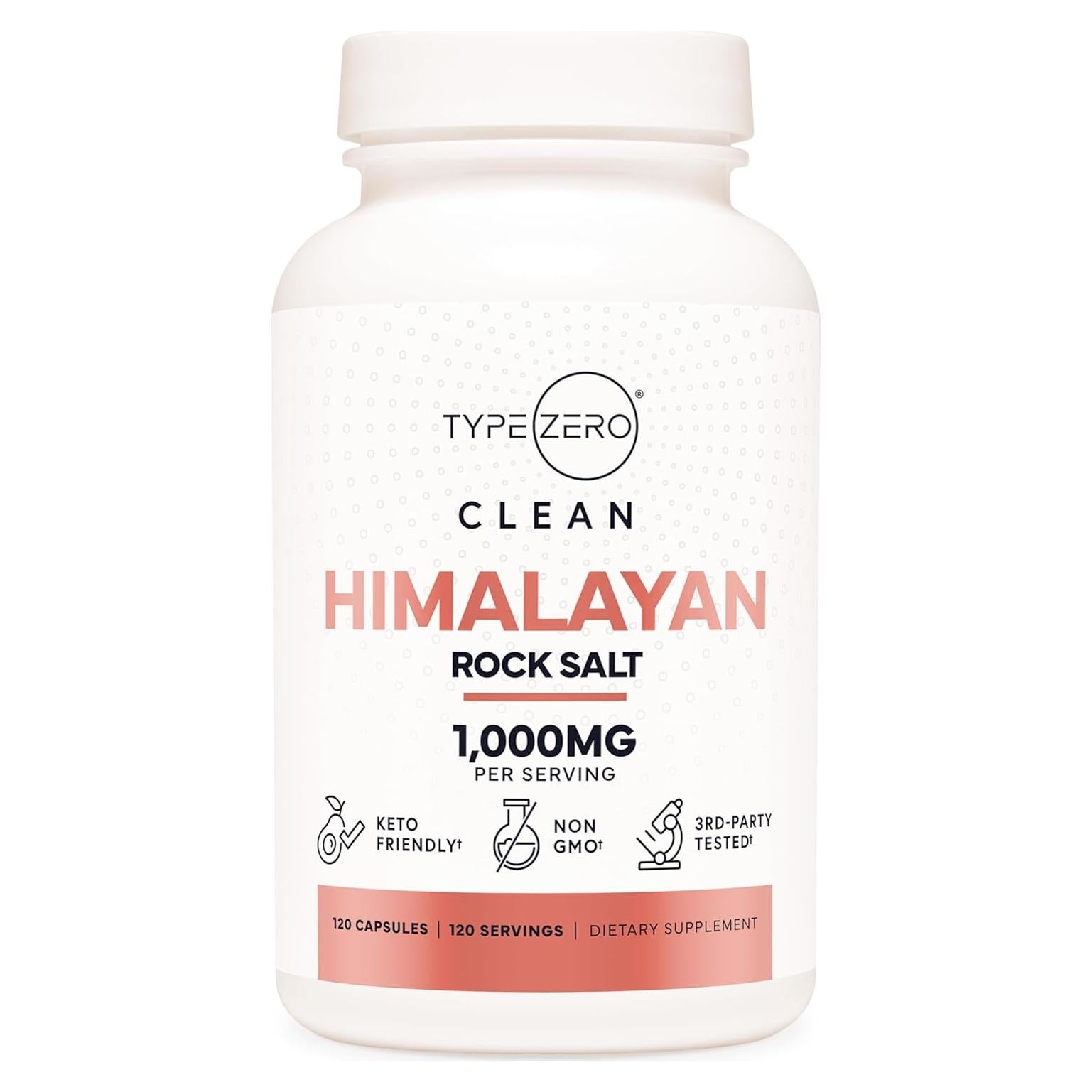 Cápsulas de Sal del Himalaya Type Zero 120 Unidades 1000mg