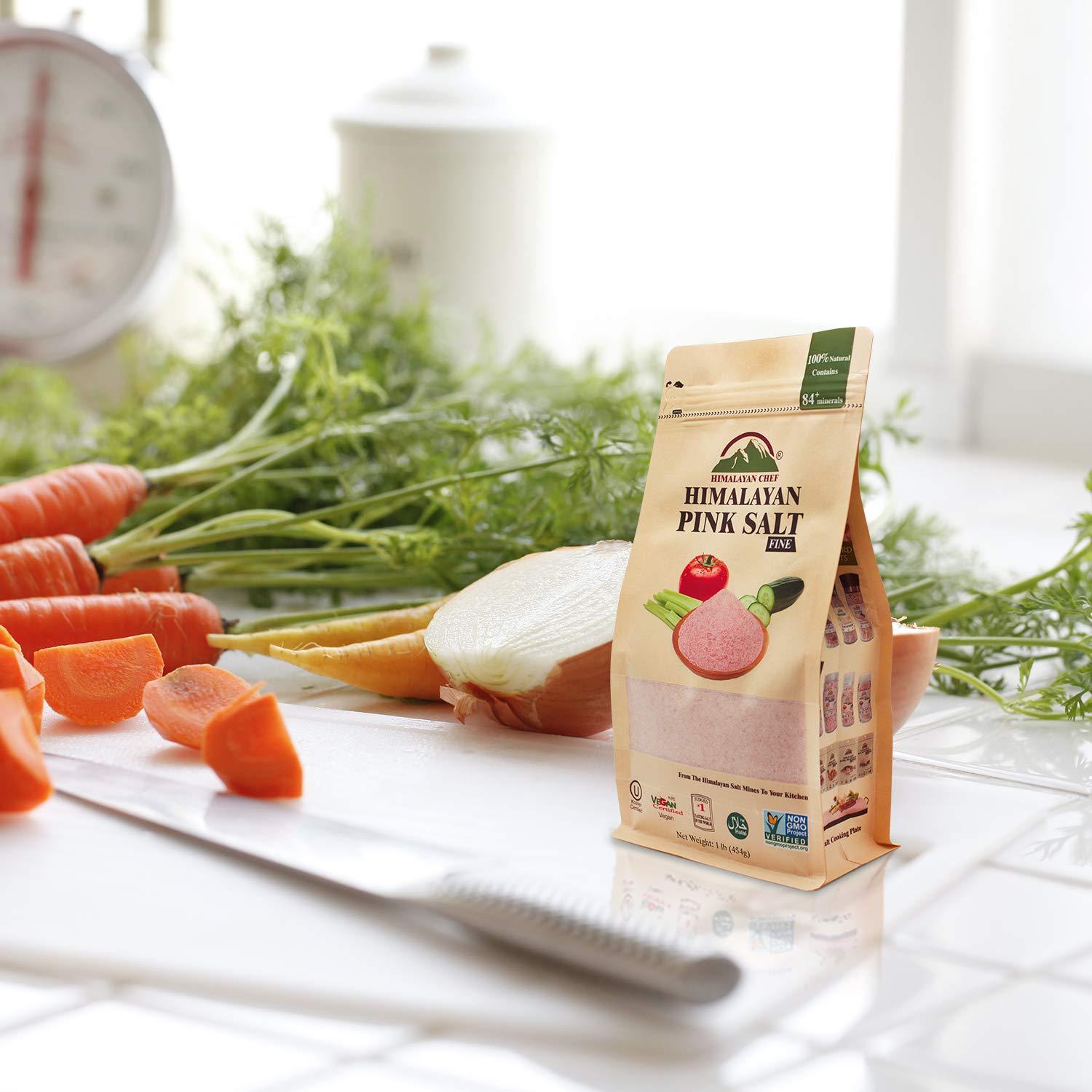 Sal Rosa del Himalaya Chef Fina 453g - Natural y Kosher