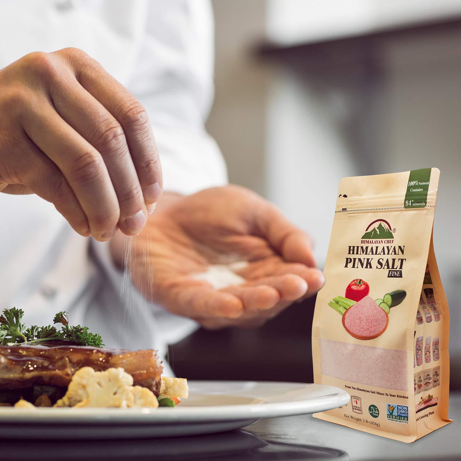 Sal Rosa del Himalaya Chef Fina 453g - Natural y Kosher