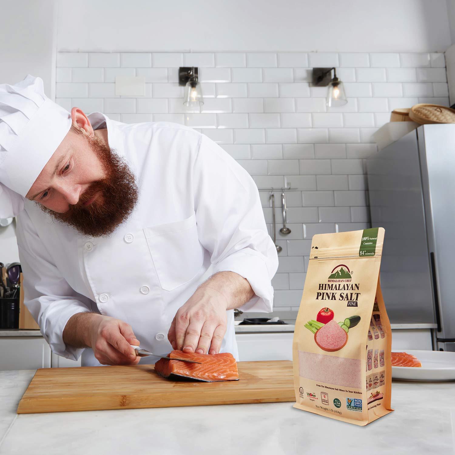 Sal Rosa del Himalaya Chef Fina 453g - Natural y Kosher