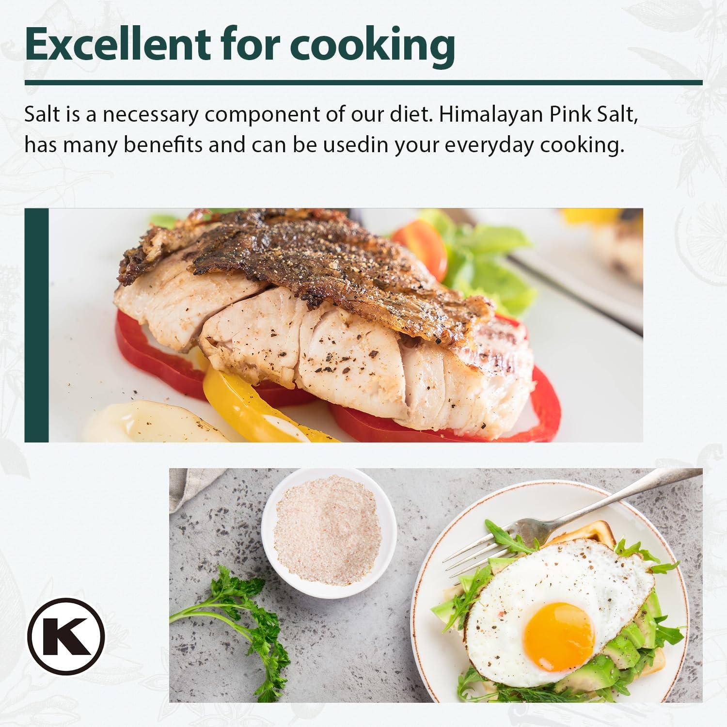 Sal Rosa del Himalaya Soeos Grano Fino 2268g Sin Aditivos