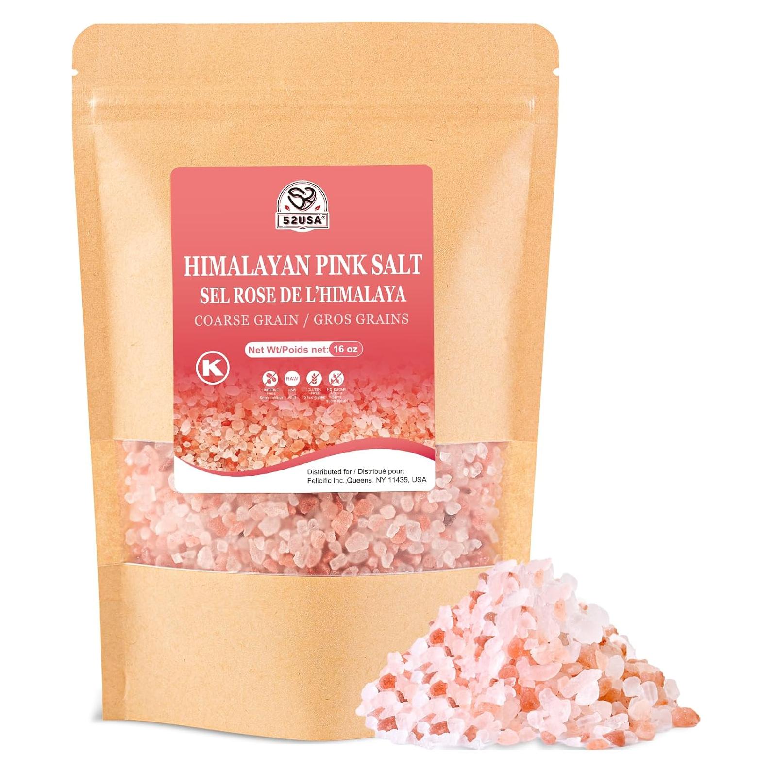 Sal Rosa del Himalaya 52USA Gruesa 0.45 kg Sin Aditivos