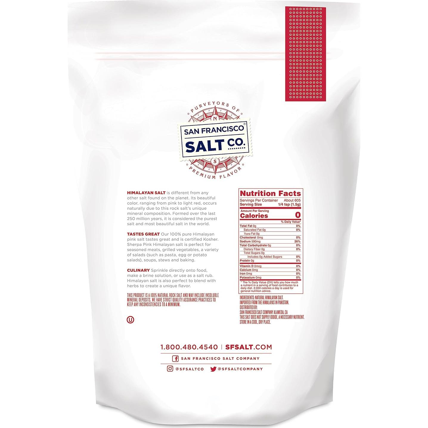 Sal Rosa del Himalaya Sherpa 907g - Grano Extra Fino 100% Natural