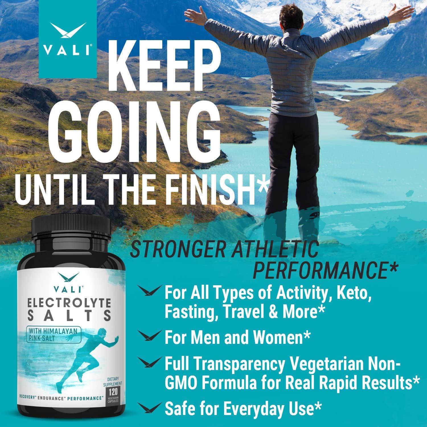 VALI Sales de Electrolitos 120 Cápsulas Vegetales para Hidratación