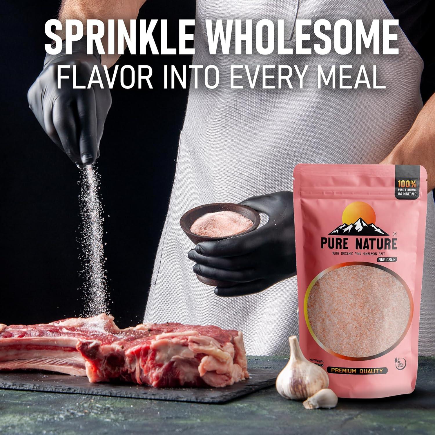 Sal Rosa del Himalaya Pure Nature 907g Grano Fino Gourmet