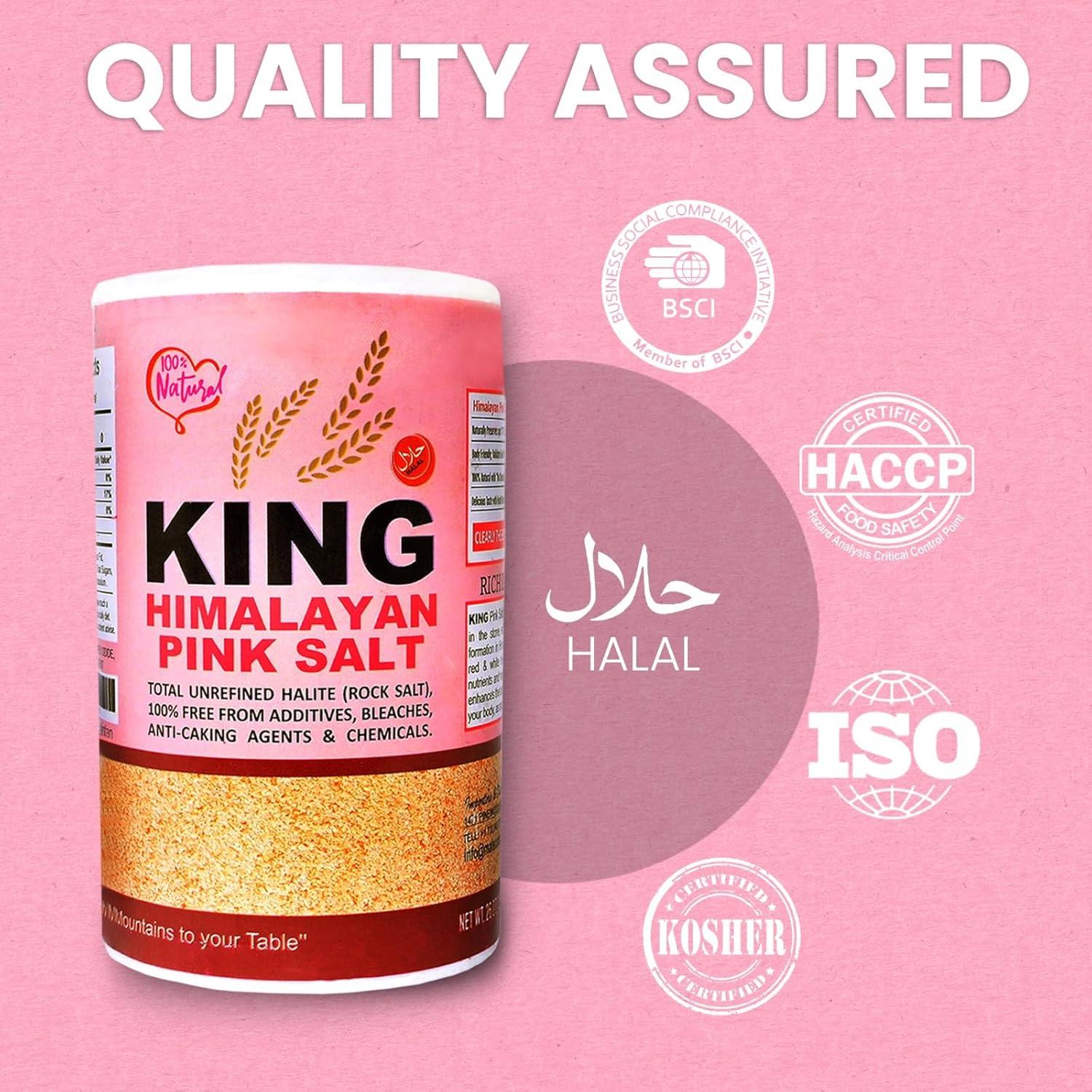 Sal de Himalaya Rosa Fina Orgánica King 737g - Rica en Minerales