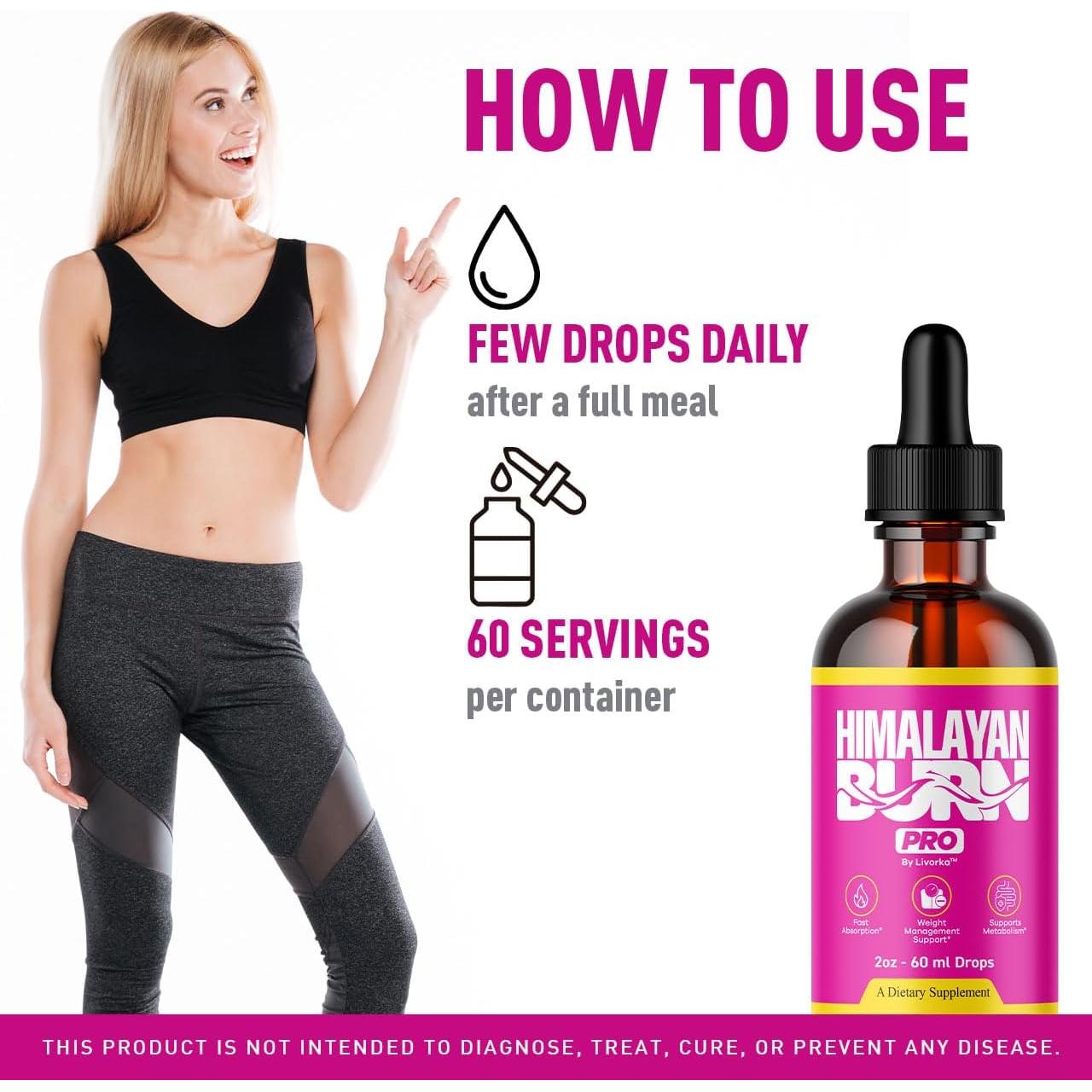 Gotas Pro Quema Himalaya - Suplemento Líquido Vegano 3 Botellas