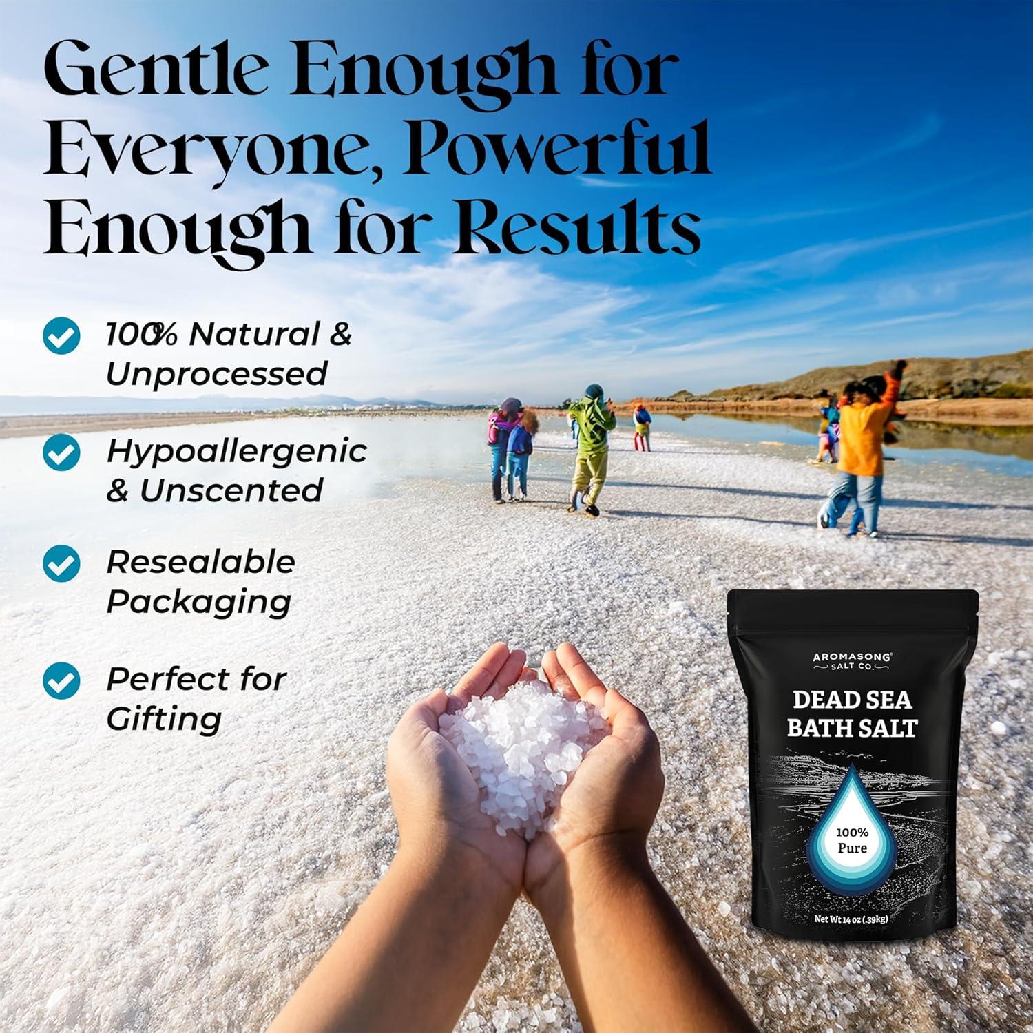 Sal de Baño del Mar Muerto Aromasong 400g - 100% Natural