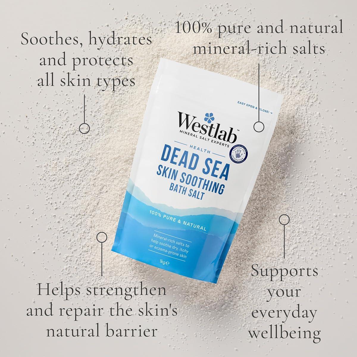 Sal del Mar Muerto Westlab 1kg - Suaviza y calma la piel