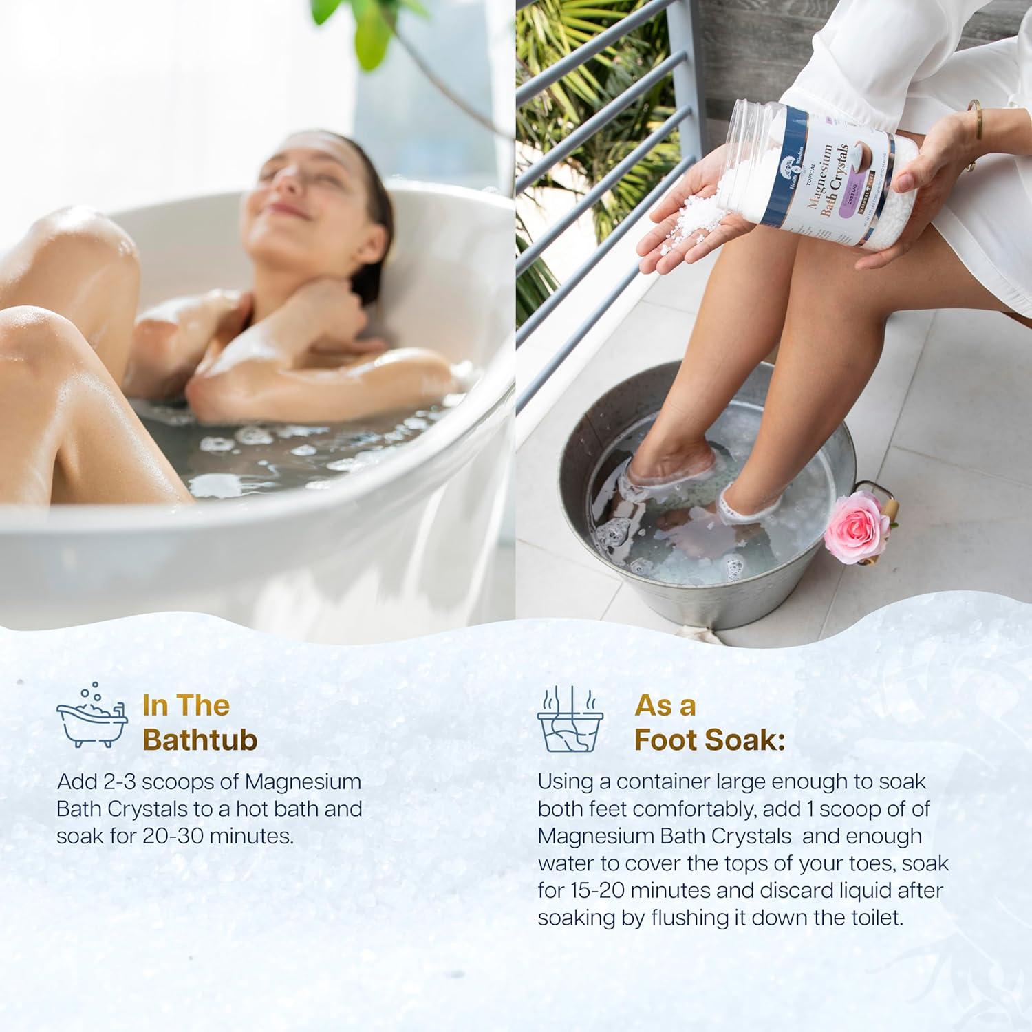 Cristales de Baño de Magnesio Health and Wisdom 0.79 kg