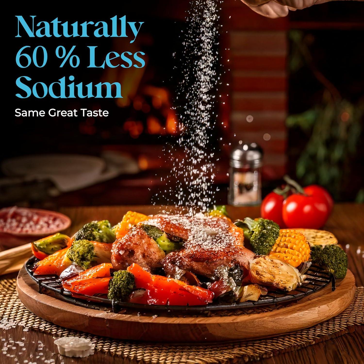 Sal Marina Baja en Sodio Aromasong 368g x 2 Pack Natural