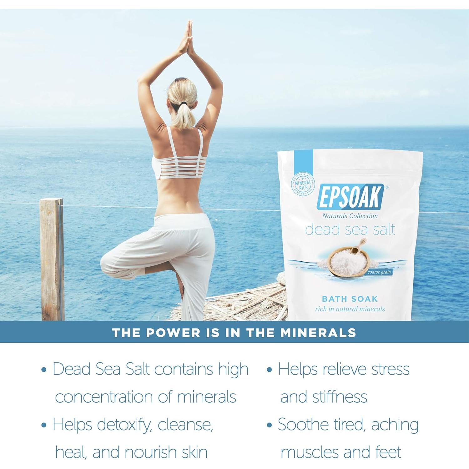 Sal del Mar Muerto Epsoak 0.91 kg Grano Fino - Natural y Pura