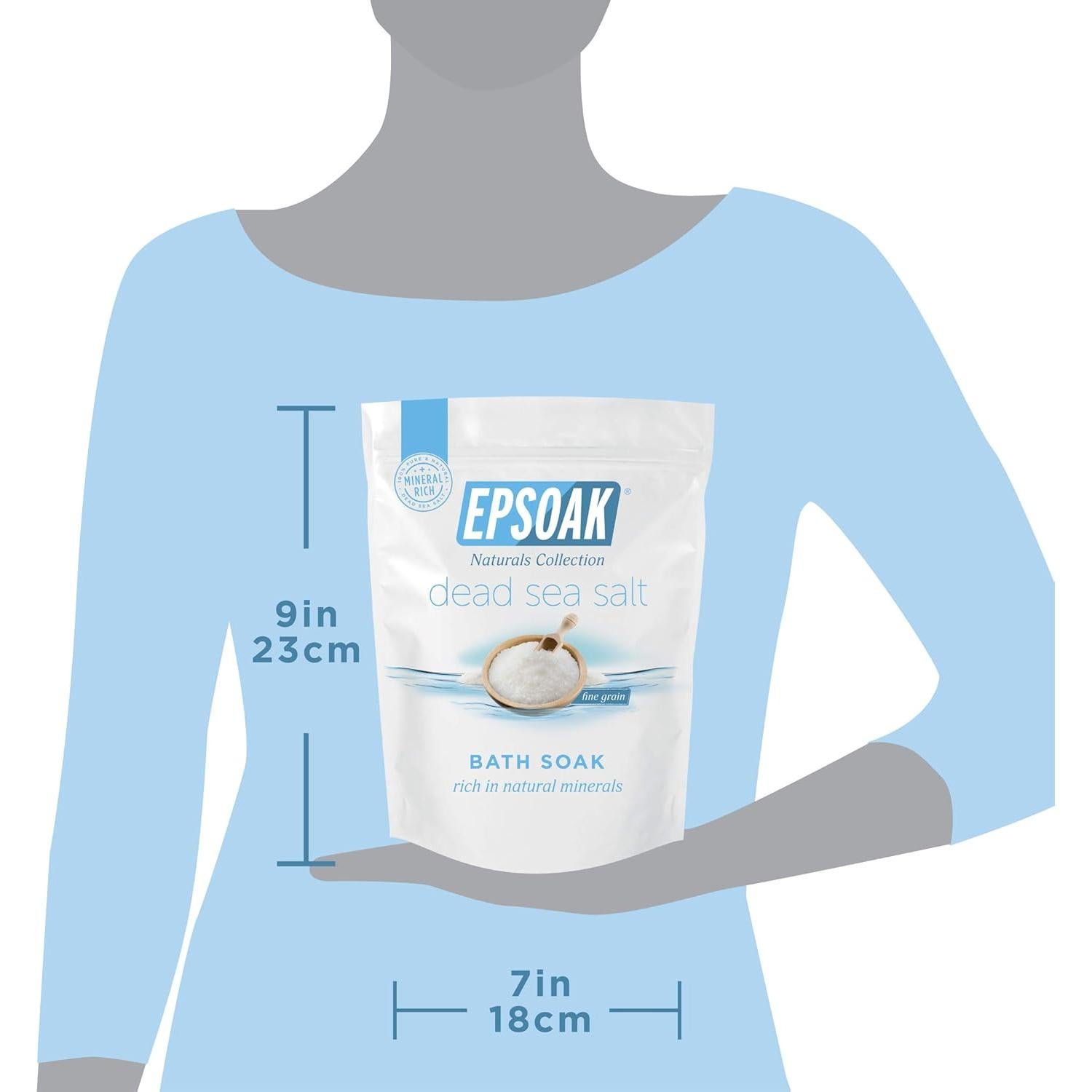 Sal del Mar Muerto Epsoak 0.91 kg Grano Fino - Natural y Pura