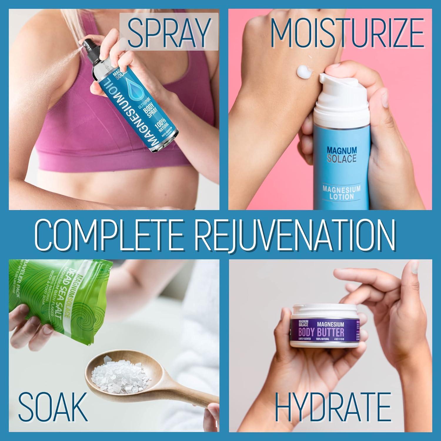 Spray de Aceite de Magnesio Magnum Solace 100% Natural 113g