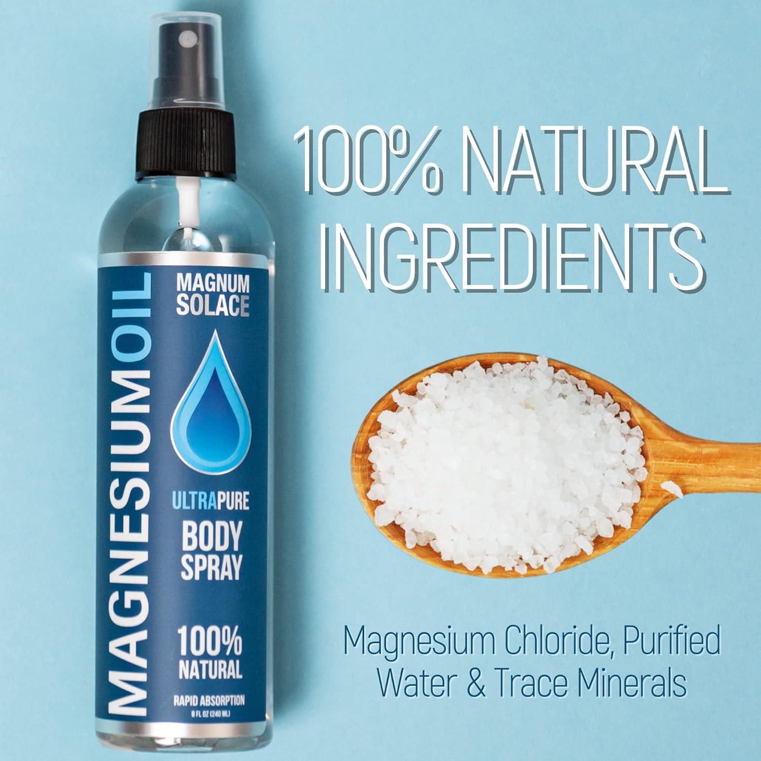 Spray de Aceite de Magnesio Magnum Solace 100% Natural 113g