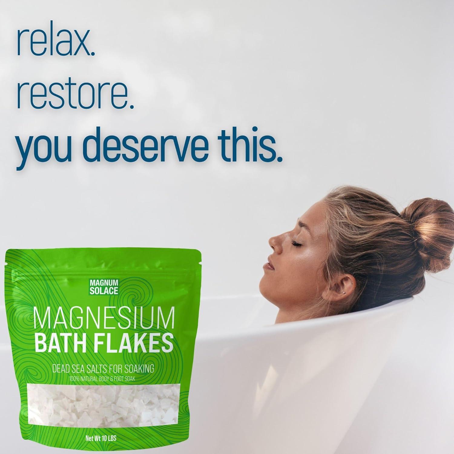 Copos de Magnesio para Baño Magnum Solace 4.54 kg