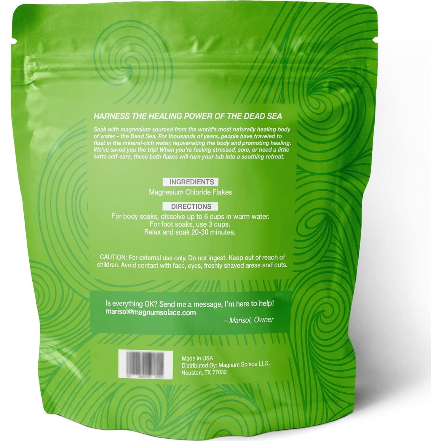 Copos de Magnesio para Baño Magnum Solace 4.54 kg