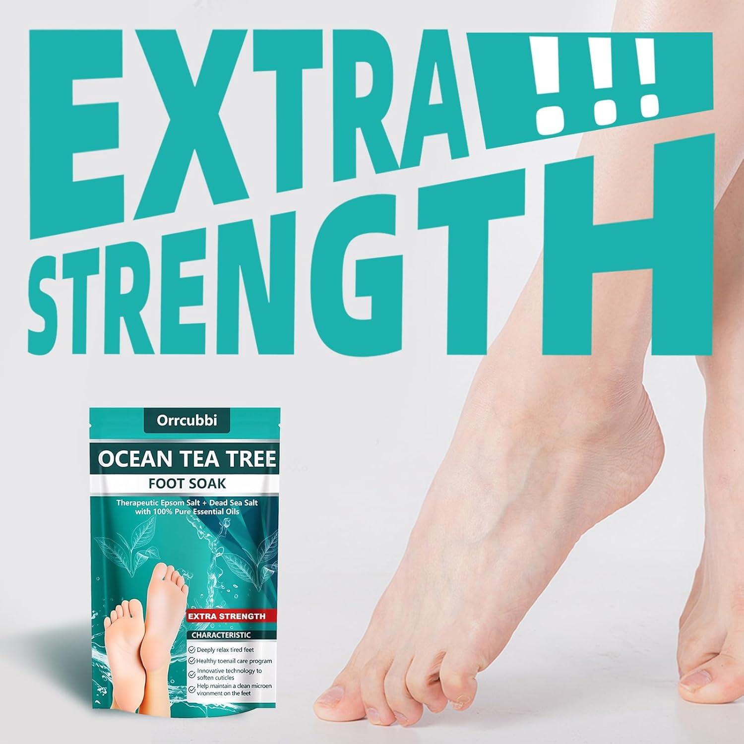 Sal de Baño para Pies Orrcubbi - Aceite de Árbol de Té 453g