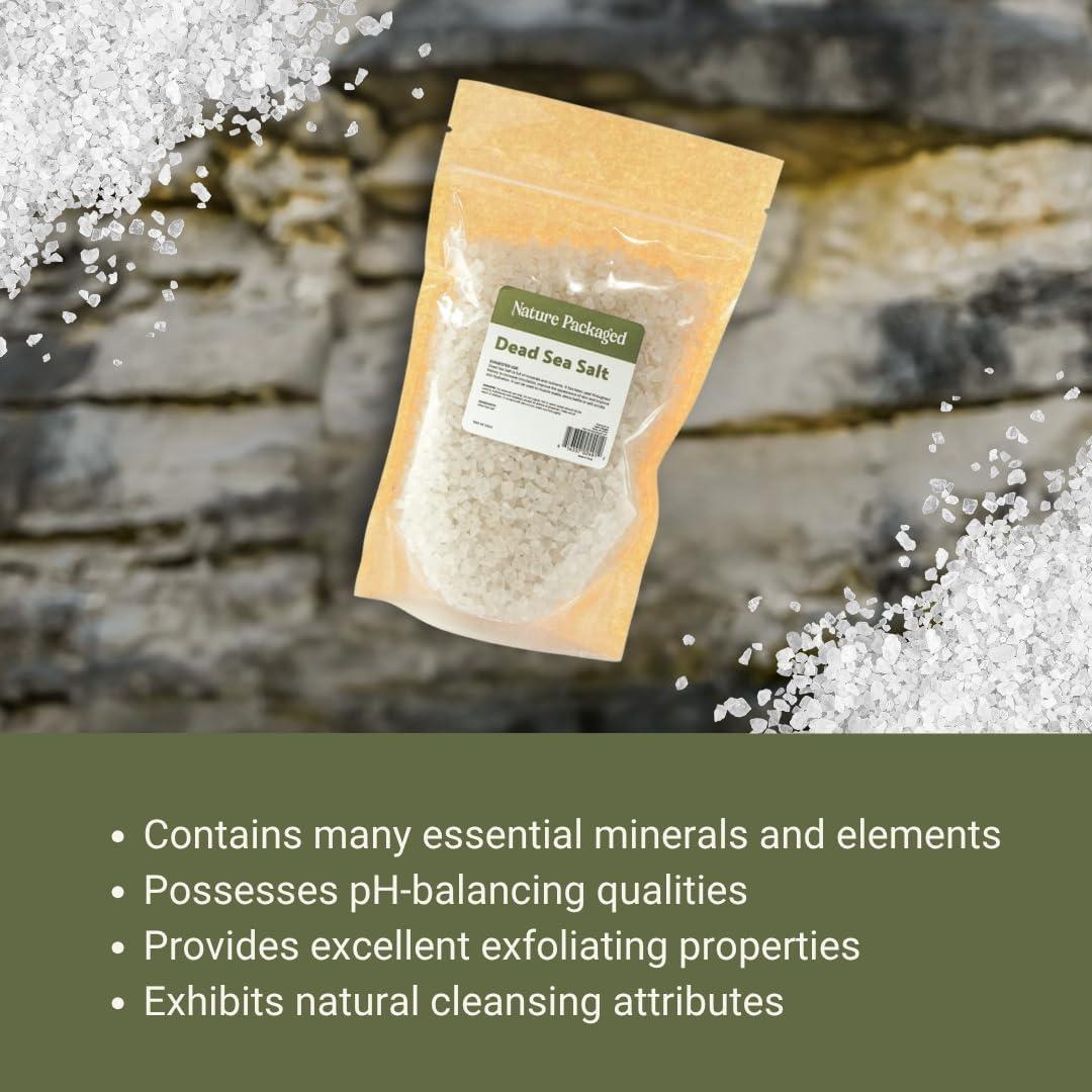 Sal del Mar Muerto Orgánica Nature Packaged 2 Paquetes 16oz