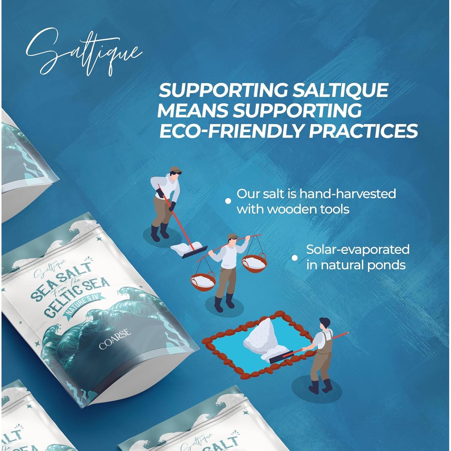 Sal Marina Francesa Fina Molida Saltique - 100% Natural 0.45 kg