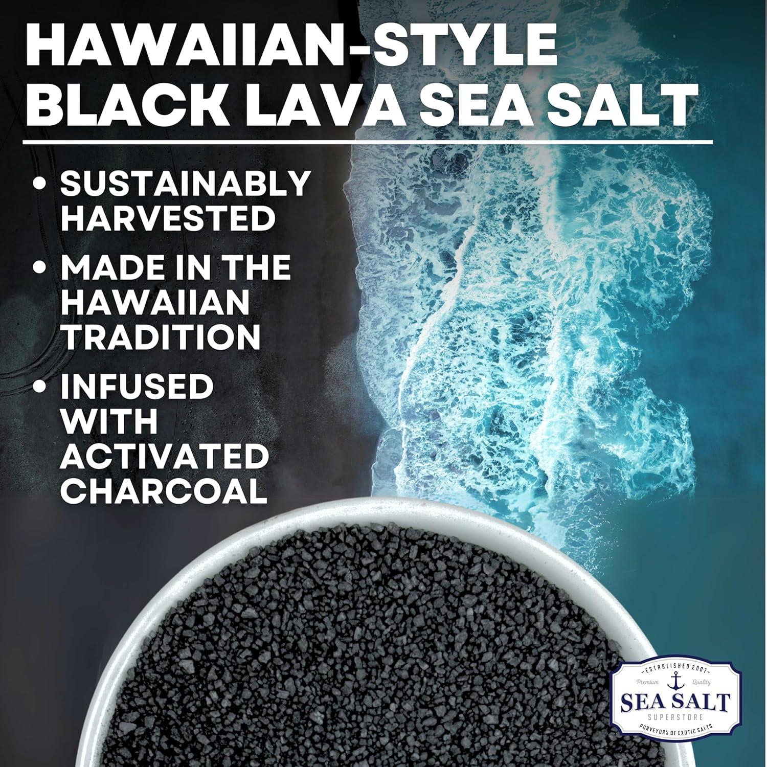 Sal de Mar Negra Hawaiana con Carbón Activado 142 g