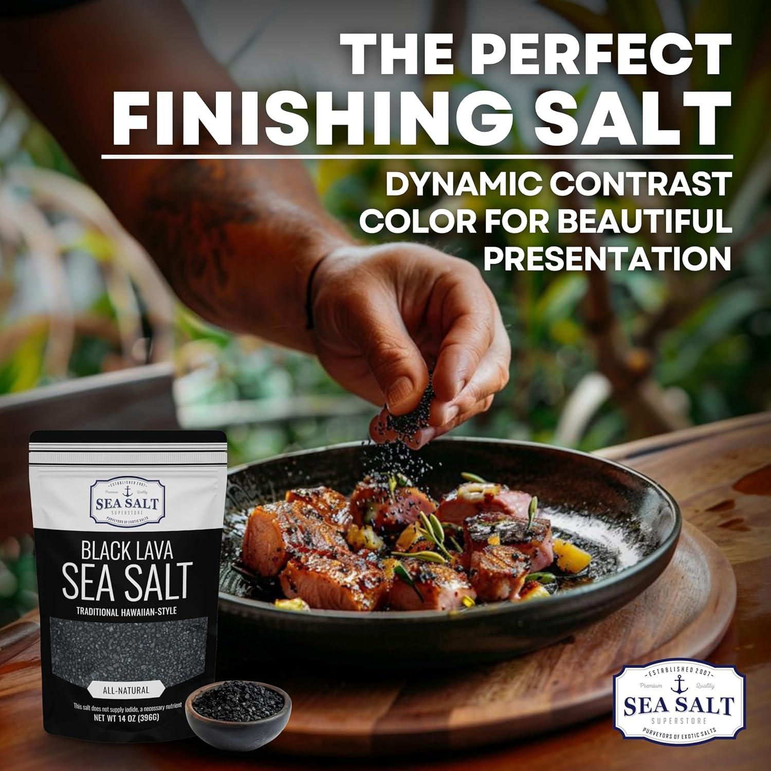 Sal de Mar Negra Hawaiana con Carbón Activado 142 g