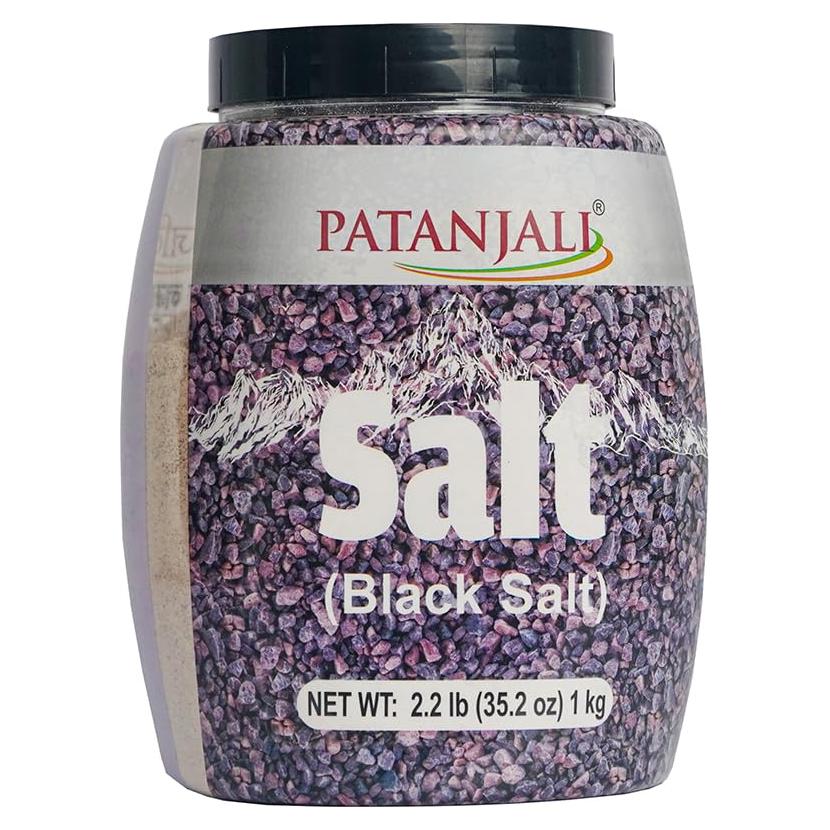 Sal Negra Patanjali 1kg - Sabor Único para Cocina India
