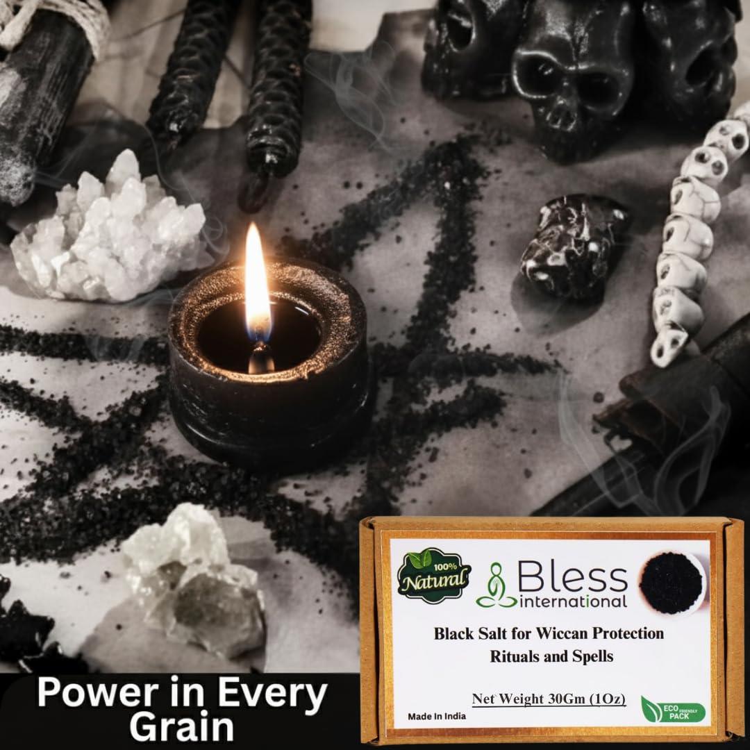Sal Negra Bless para Rituales Wicca 28.35 g - Energía Positiva
