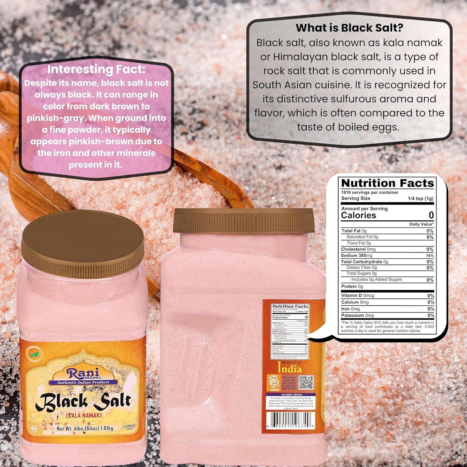 Sal Negra en Polvo Rani 1.81kg - Vegana y Natural