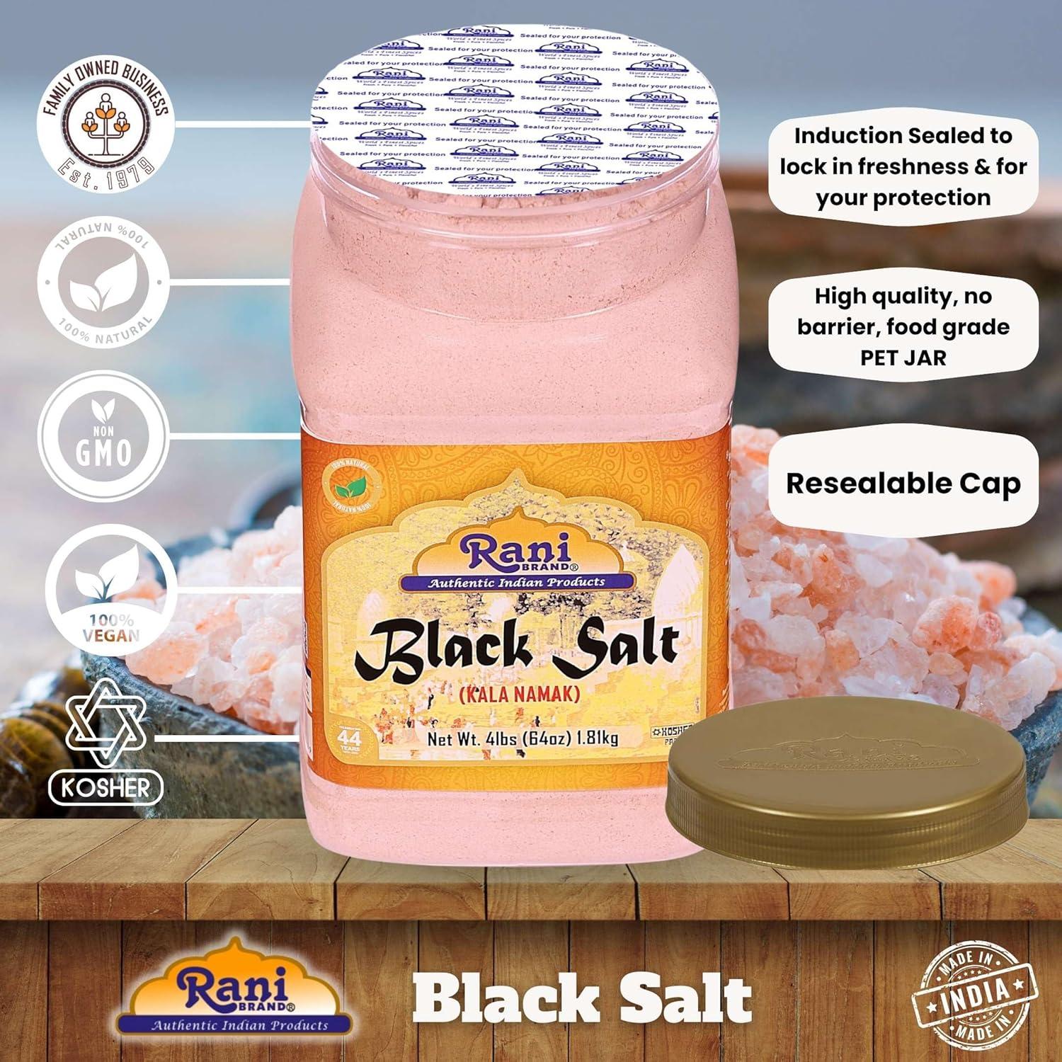 Sal Negra en Polvo Rani 1.81kg - Vegana y Natural