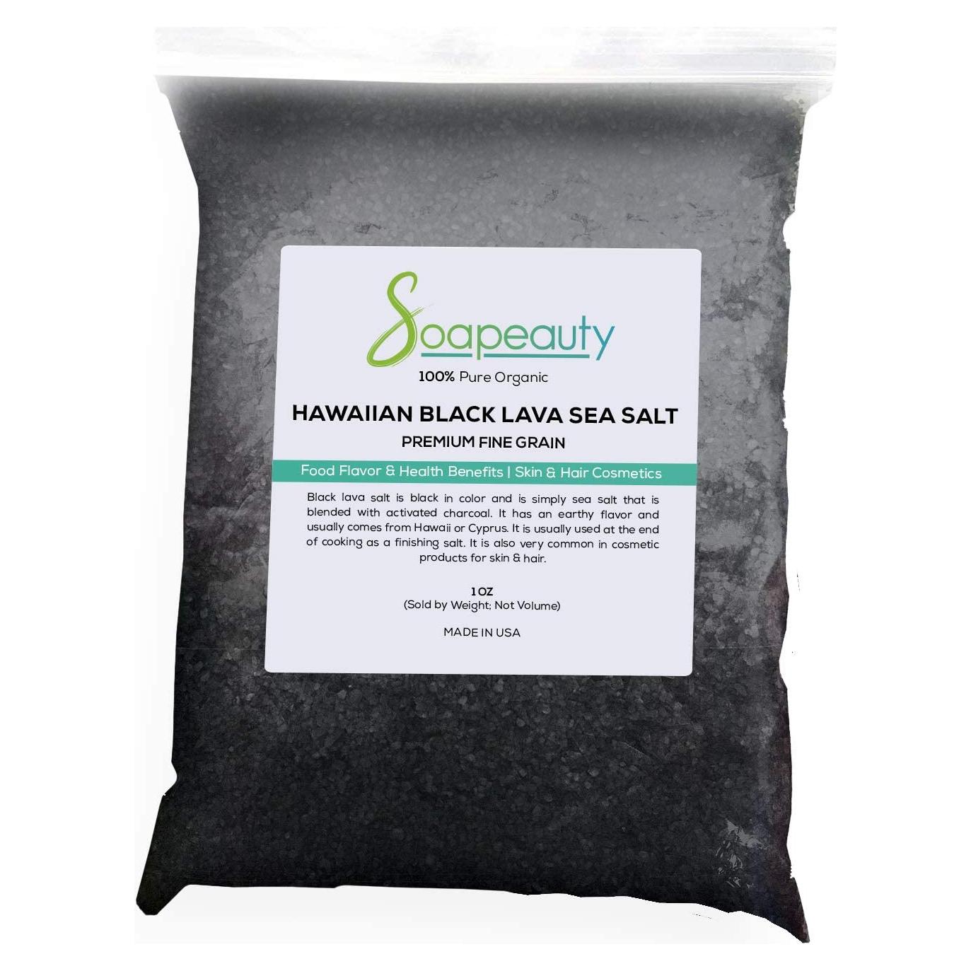Sal de Mar Negra Hawaiana Soapeauty 28.35 g Gourmet Orgánica