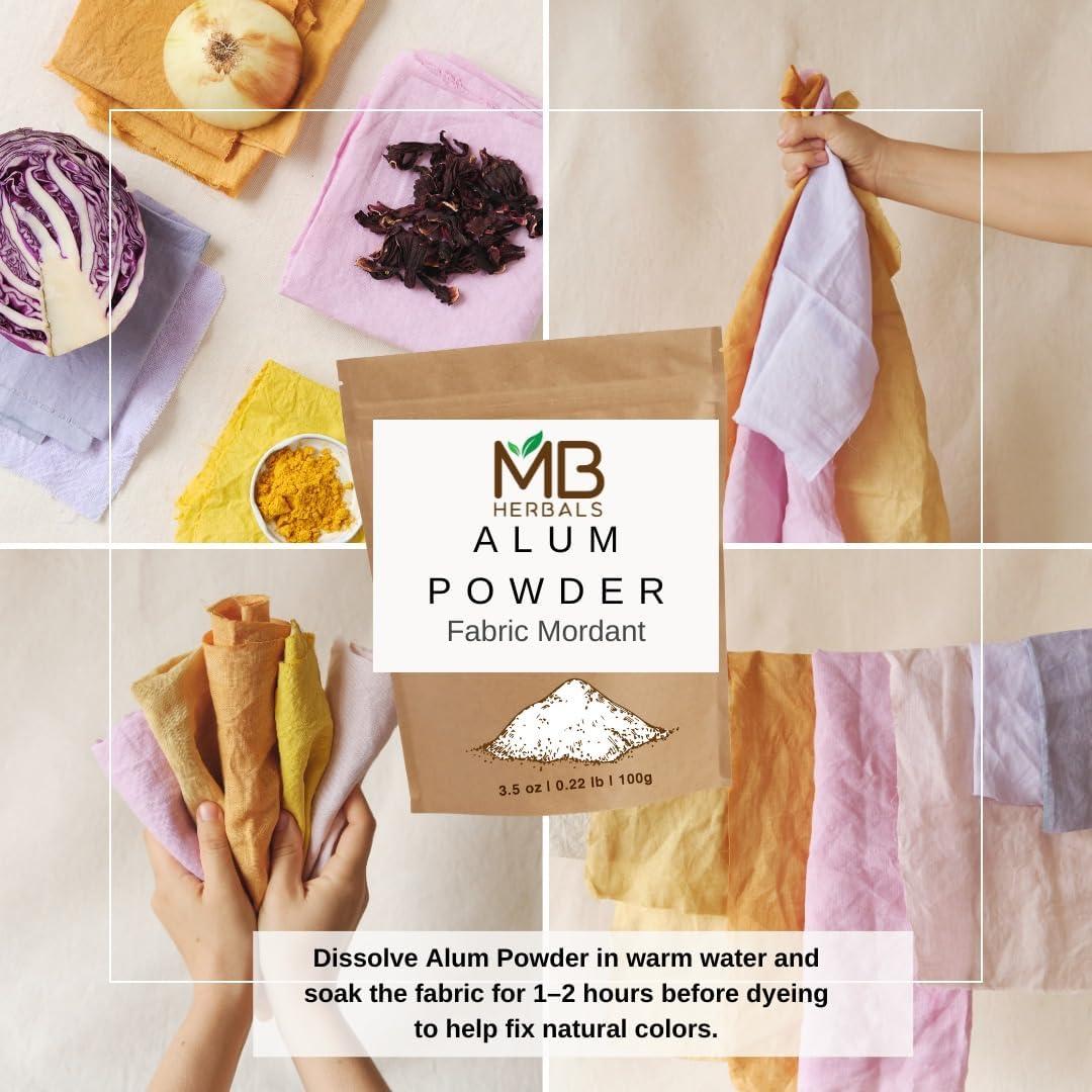 Polvo de Alumbre MB Herbals 100g - Desodorante y Mordiente