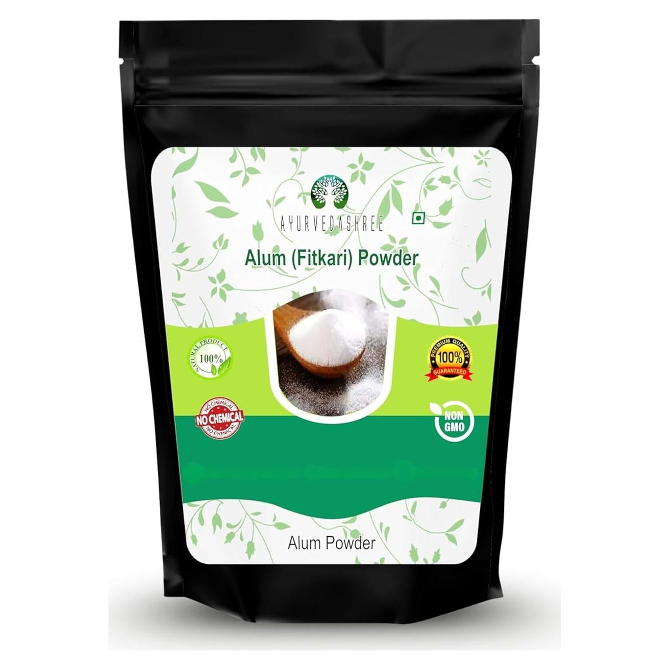 Polvo de Alumbre AYURVEDASHREE 200g - Grado Alimenticio Natural