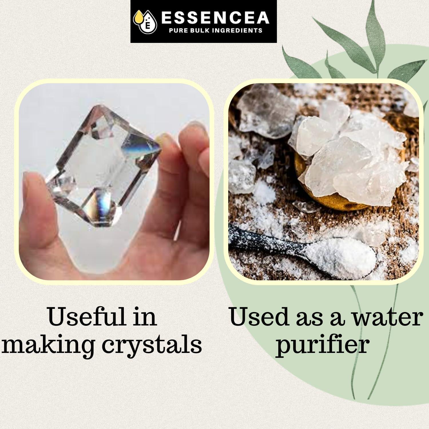 Polvo de Alumbre 2.27kg Essencea Puro para Purificar Agua