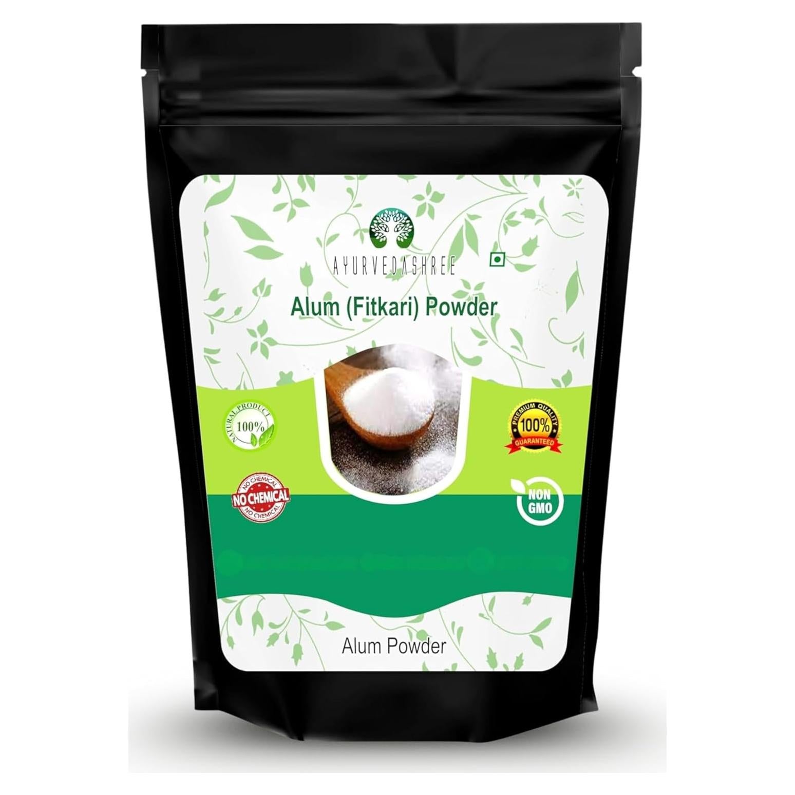 Polvo de Alumbre 100g AYURVEDASHREE Grado Alimenticio Natural