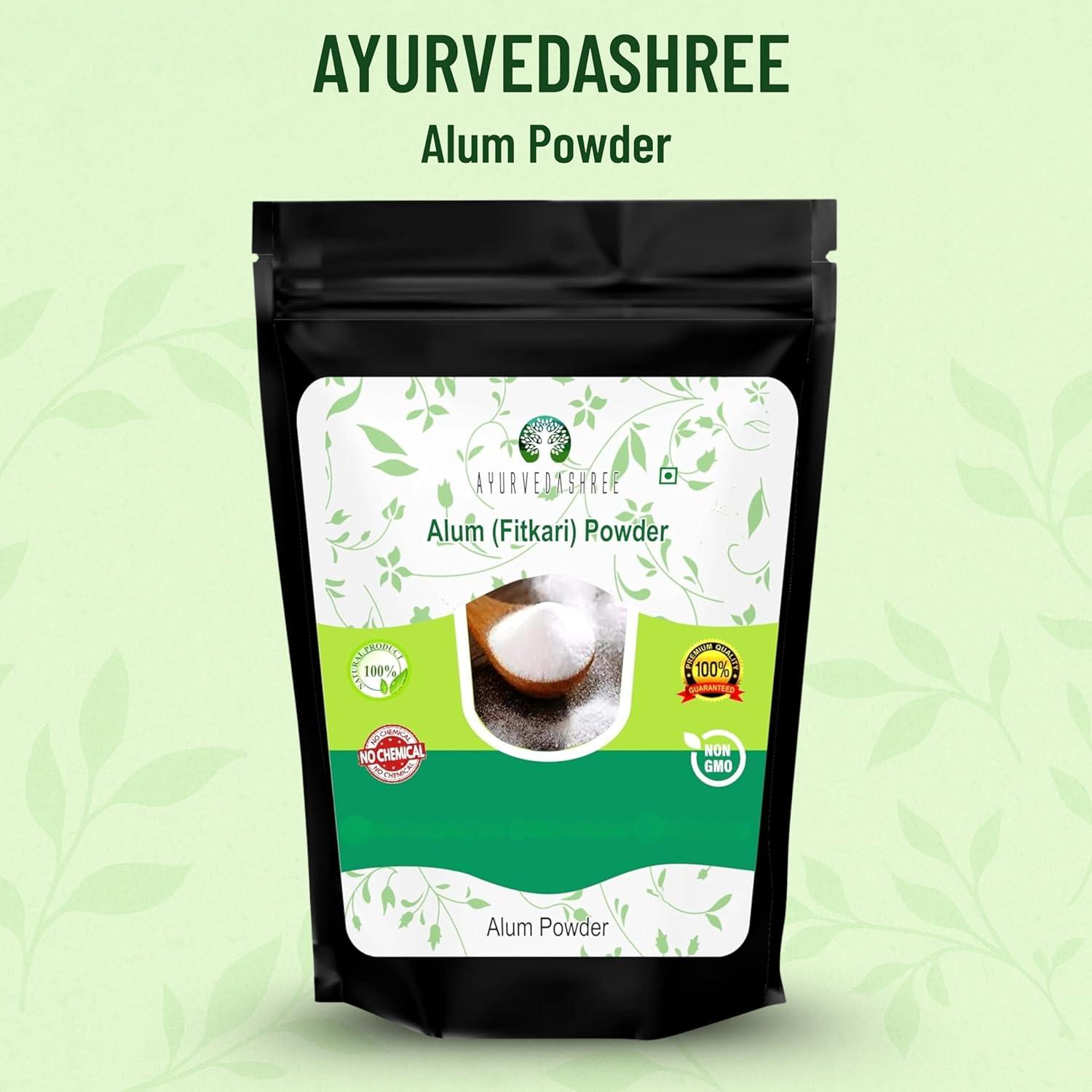 Polvo de Alumbre 100g AYURVEDASHREE Grado Alimenticio Natural