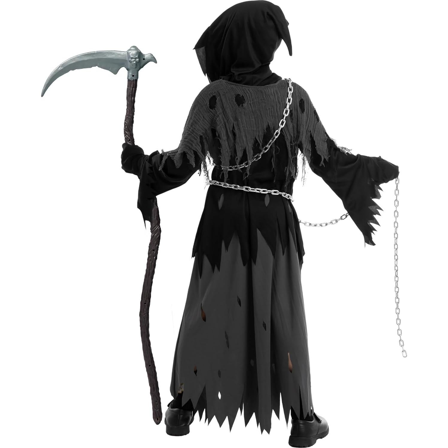 Disfraz de Segador Spooktacular para Niños con Ojos Brillantes