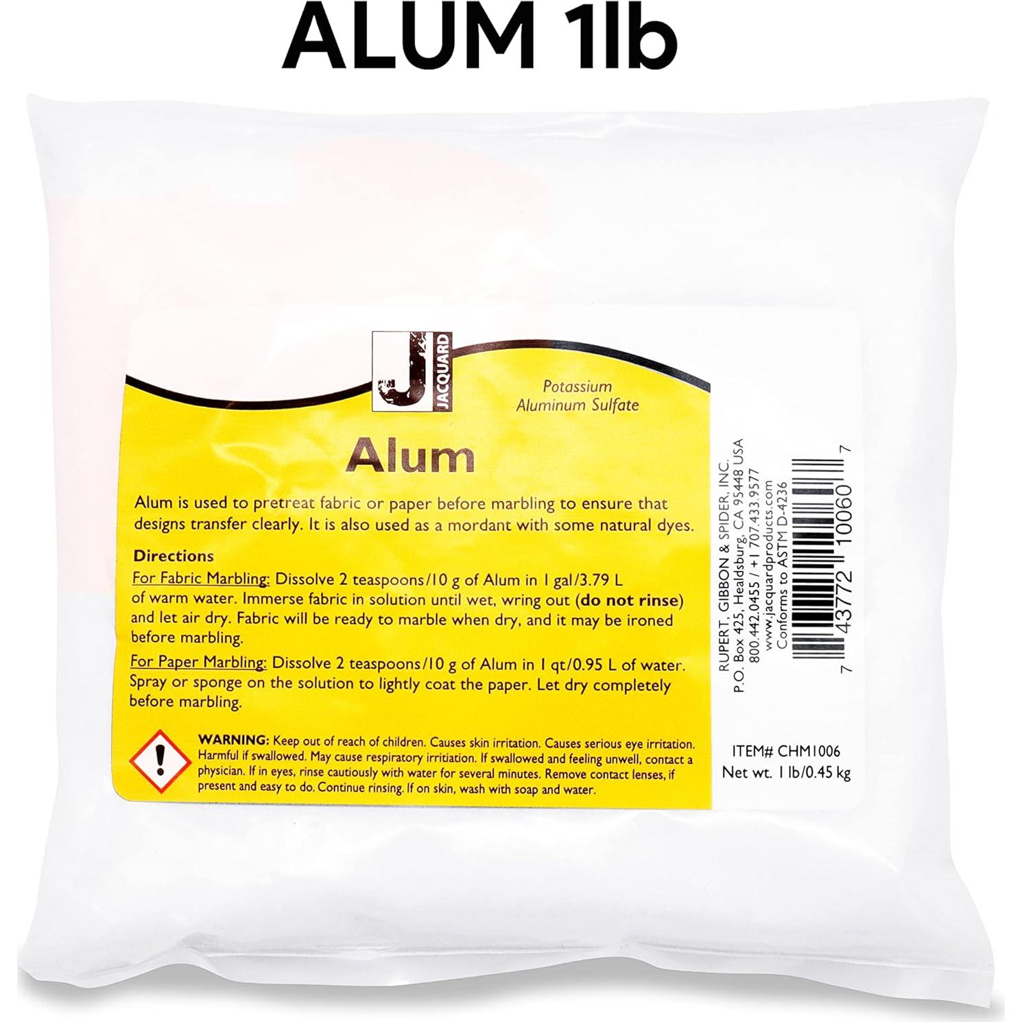Alum Jacquard 0.45 kg para Marbling - Pre-tratamiento Tela