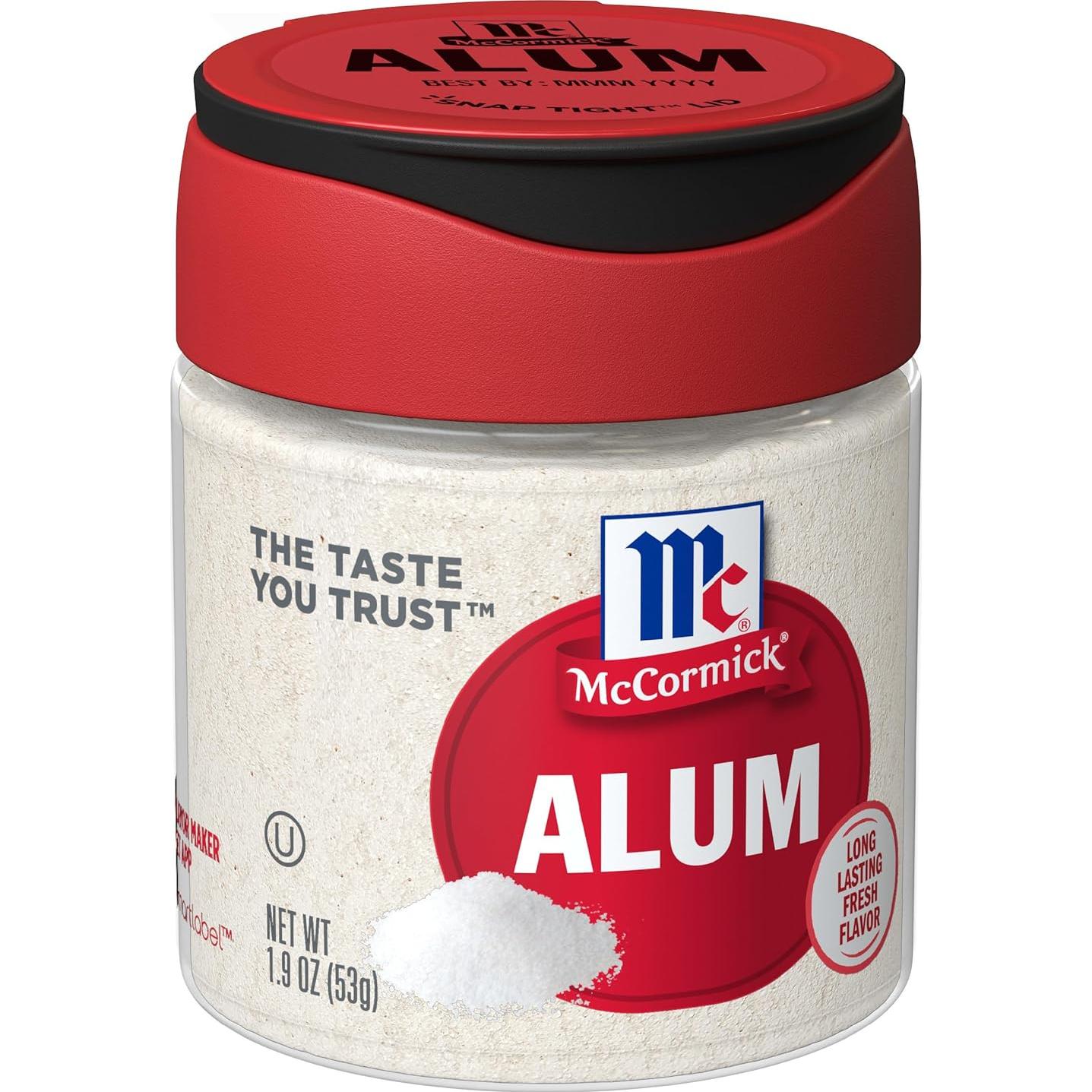 Alumbre McCormick 53.86 g - Aditivo para Encurtir y Envasar
