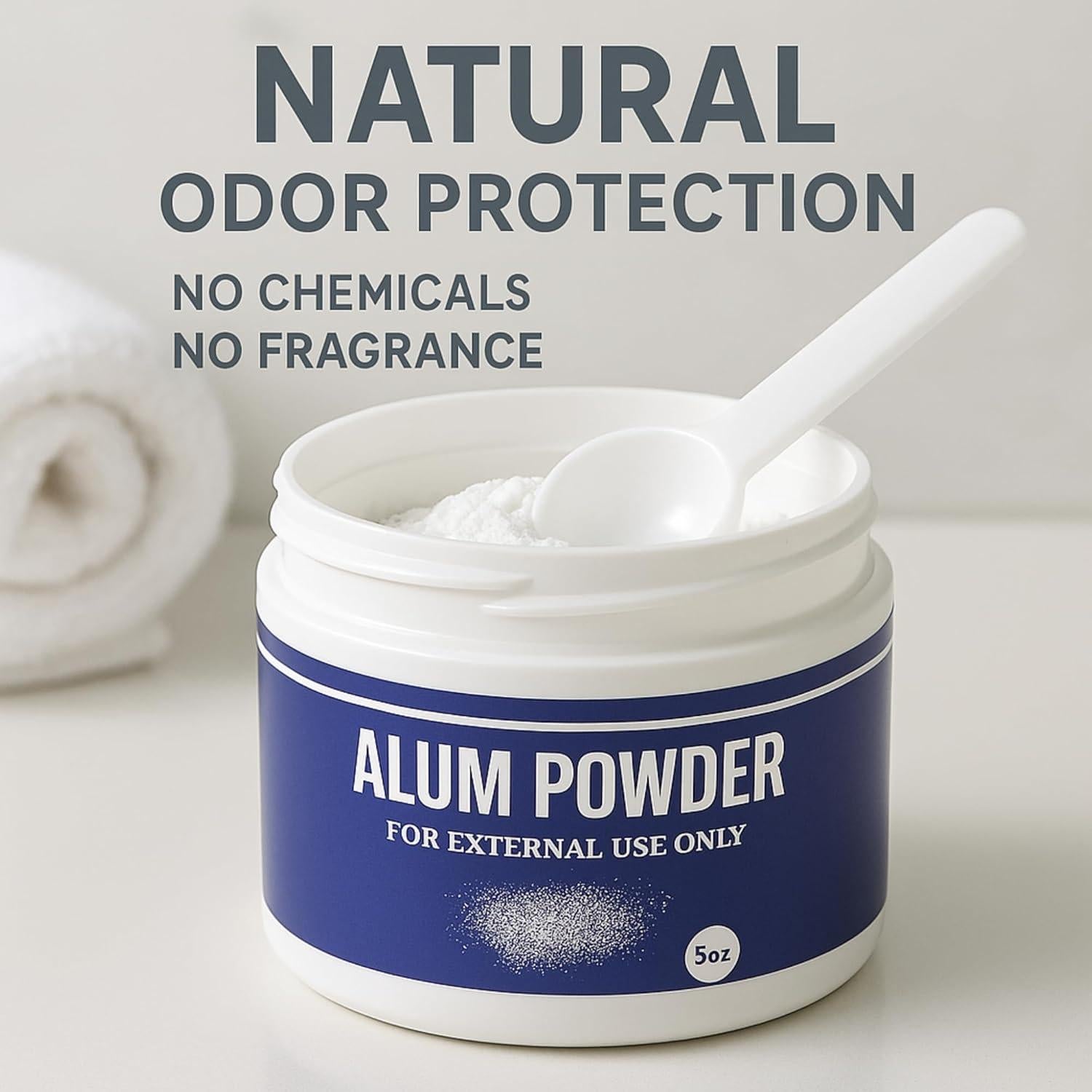 Polvo de Alumbre de Potasio 142g - Desodorante Natural G.B.S