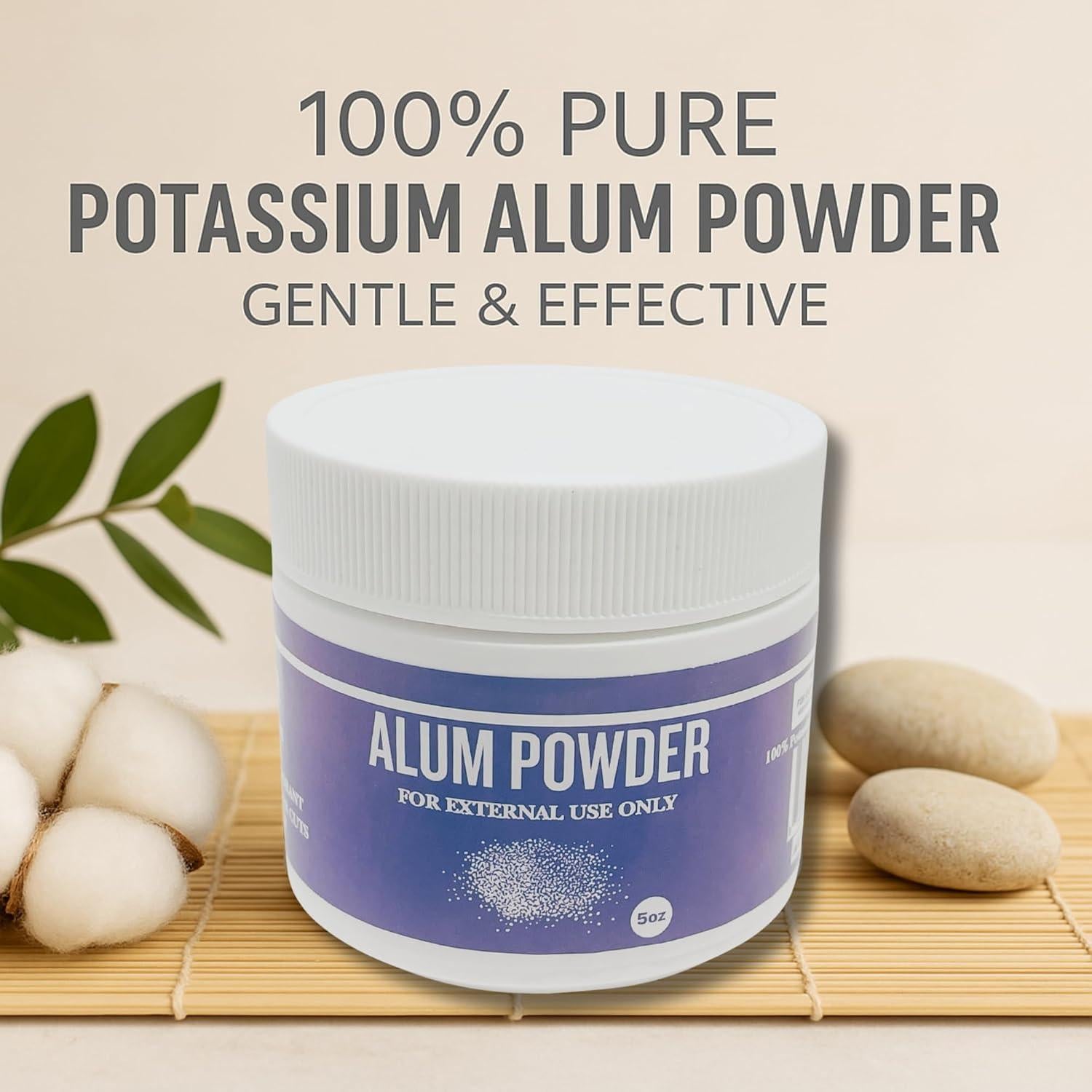 Polvo de Alumbre de Potasio 142g - Desodorante Natural G.B.S