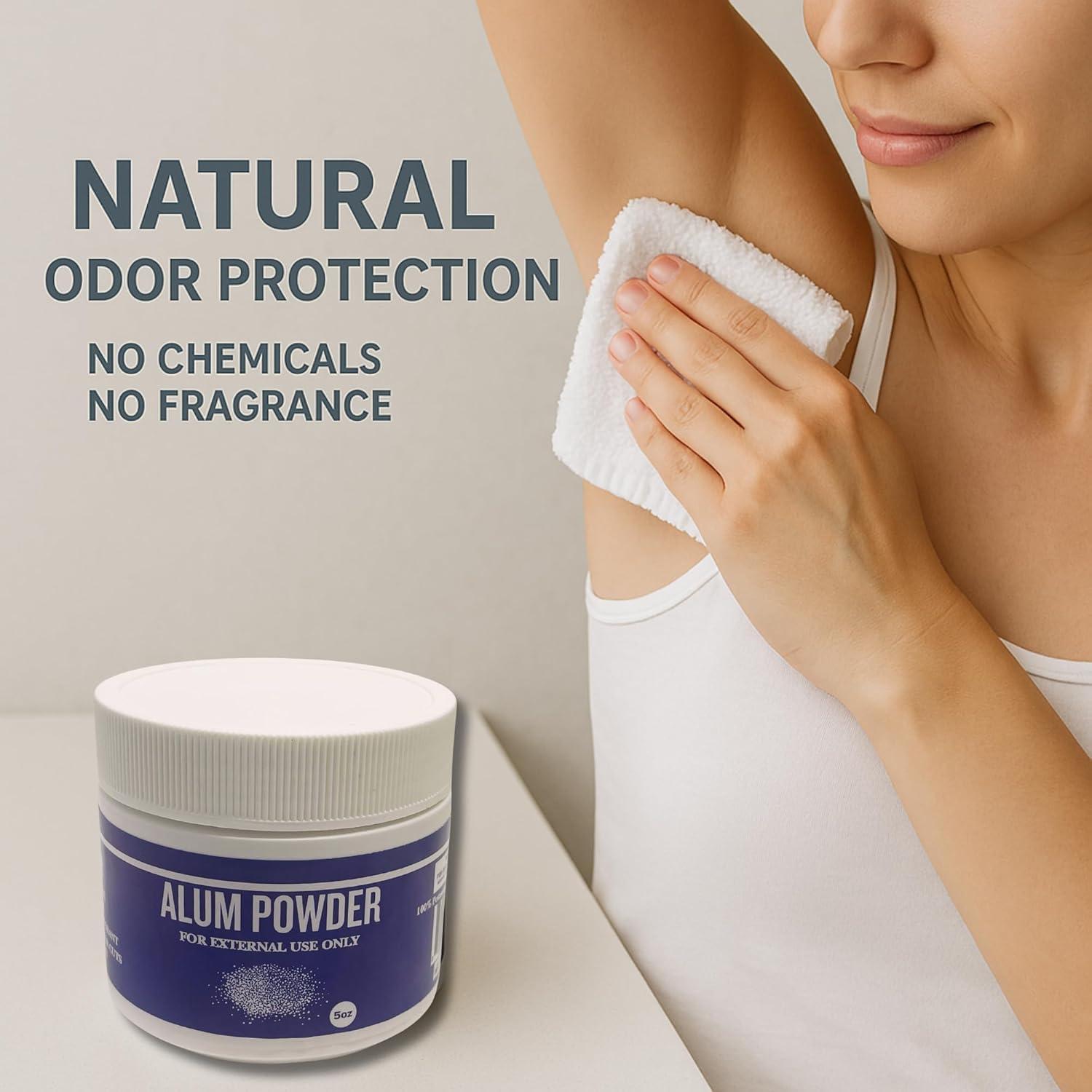 Polvo de Alumbre de Potasio 142g - Desodorante Natural G.B.S