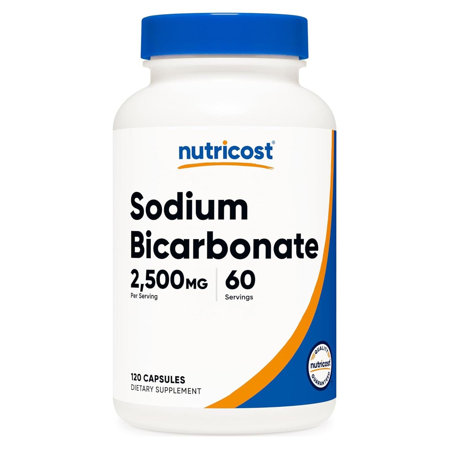 Bicarbonato de Sodio Nutricost 2500mg 120 Cápsulas Vegano