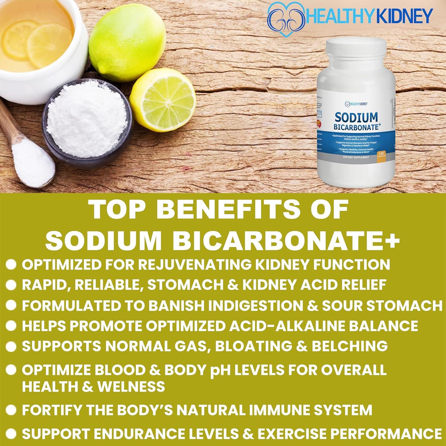 Cápsulas de Bicarbonato de Sodio Orgánico 650 mg - Salud Renal y Digestiva